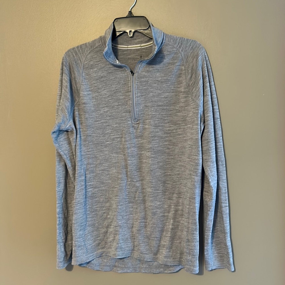 Smartwool Gray Merino Quarter Zip
